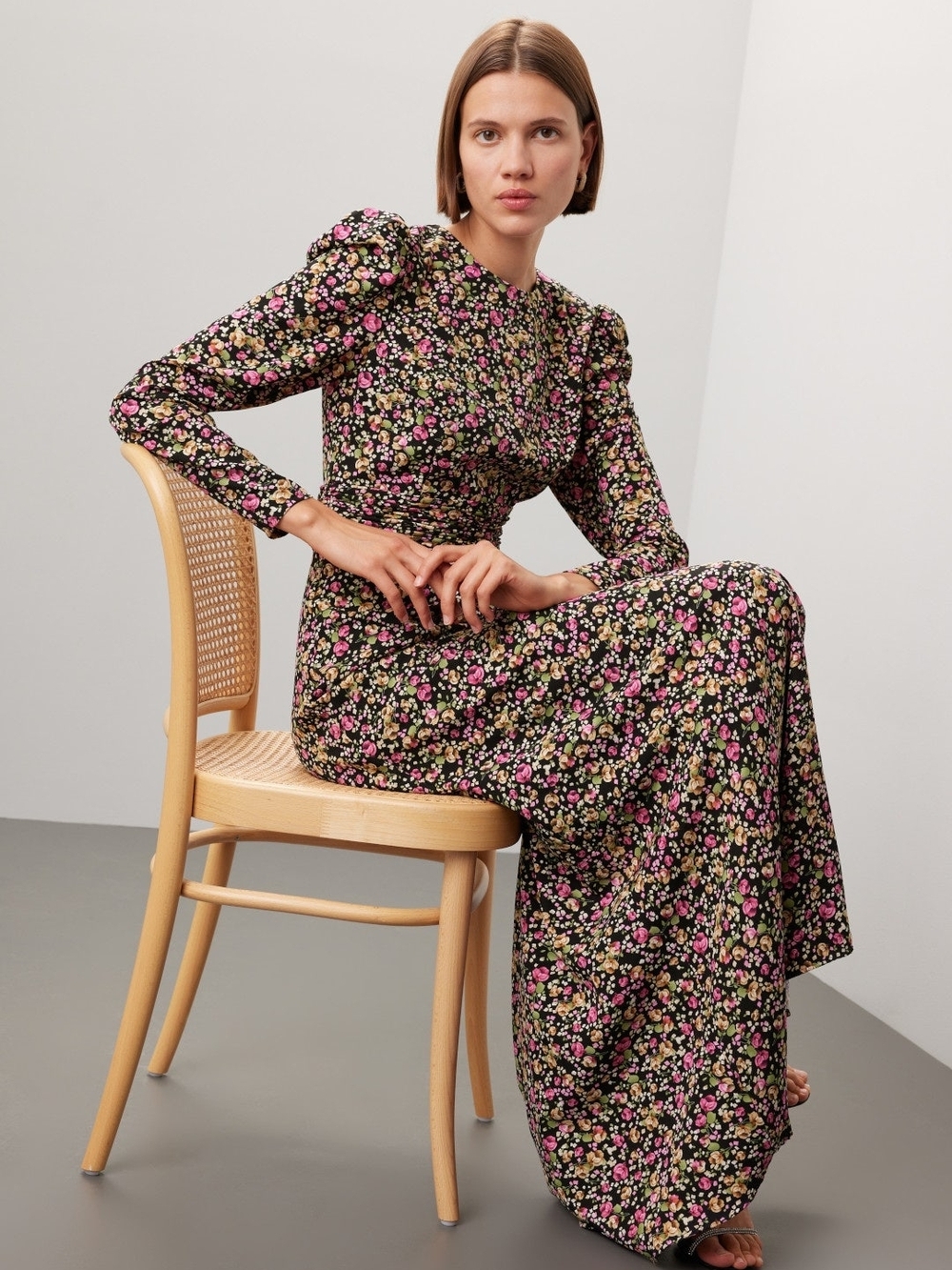 Leena for MacDuggal Floral Gown